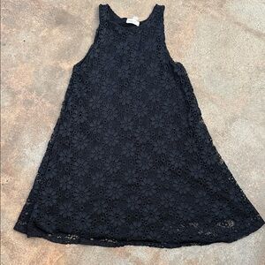 Black Lace Sleeveless Dress
